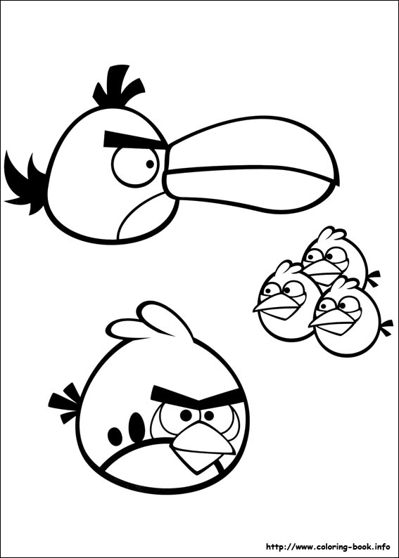 Plansa de colorat cu Angry Birds 115 19